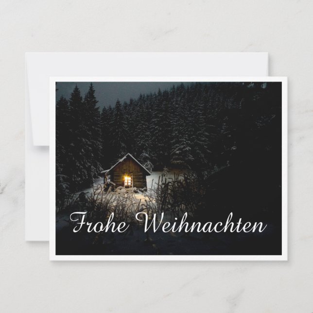Weihnachtsgrüße mit Hexenhaus (Frente)