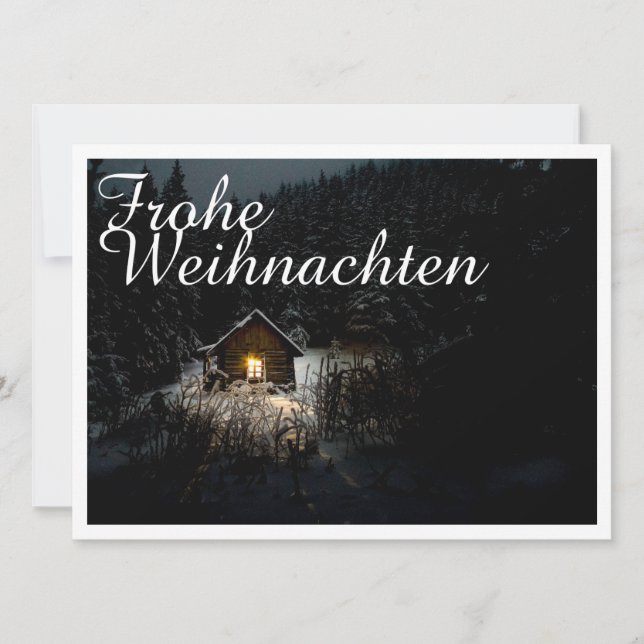 Weihnachtsgrüße mit Hexenhaus (Frente)