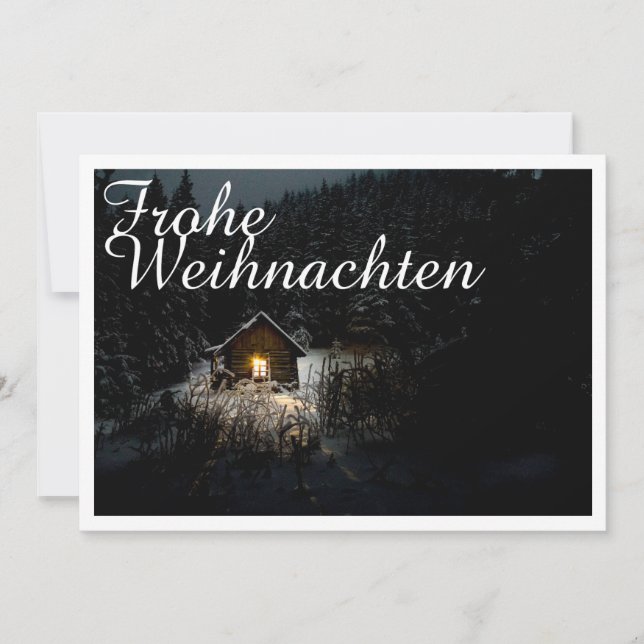 Weihnachtsgrüße mit Hexenhaus (Frente)