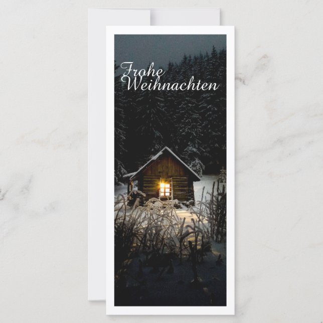 Weihnachtsgrüße mit Hexenhaus (Frente)