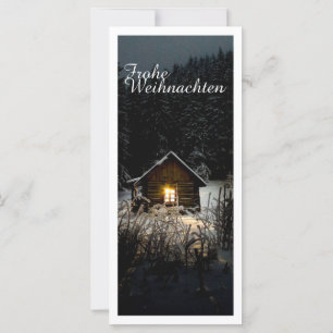 Weihnachtsgrüße mit Hexenhaus