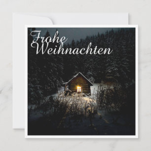 Weihnachtsgrüße mit Hexenhaus