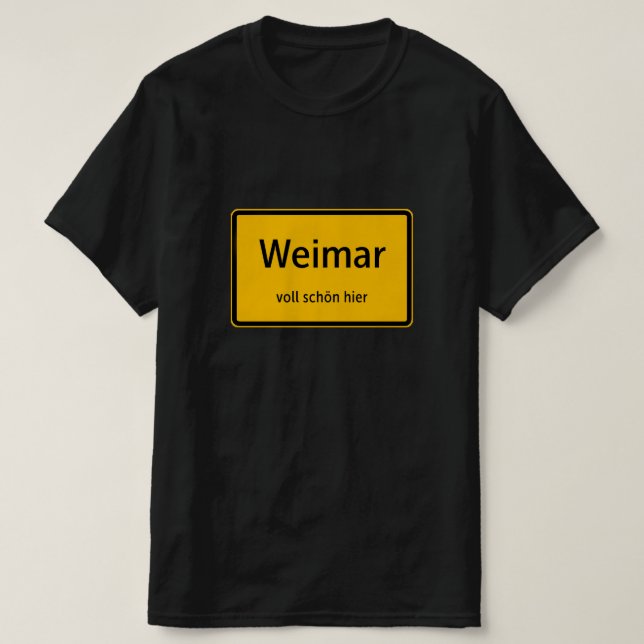 Weimar Herren Männer T-Shirt Tshirt Shirt (Frente do Design)