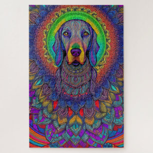 Weimaraner Mandala Weimmandala Quebra-cabeça
