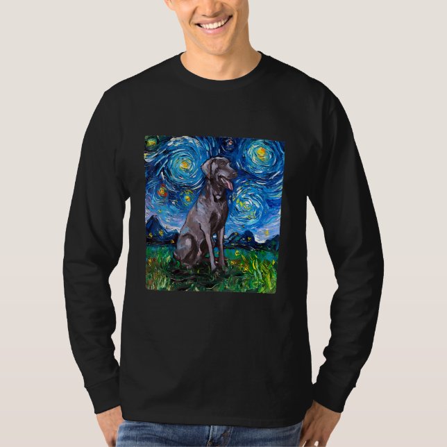 Weimaraner Night T-Shirt (Frente)
