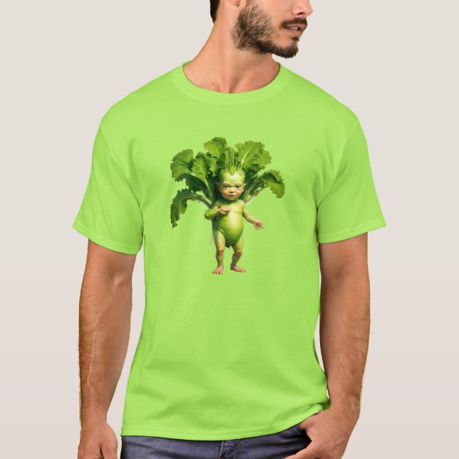 Weird Green Vegetable Baby T-Shirt (Frente)