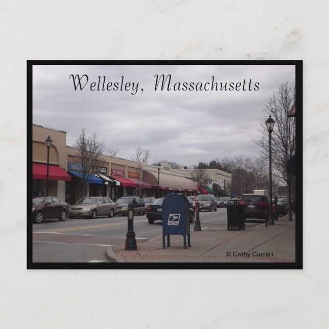 Wellesley, cartão postal de Massachusetts (Frente)