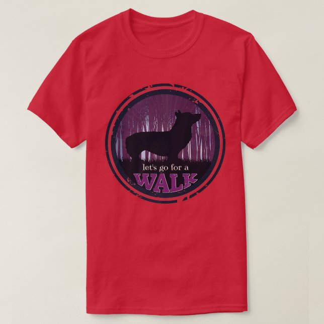 Welsh Corgi Dog Retro Premium T-Shirt Copy Co (Frente do Design)