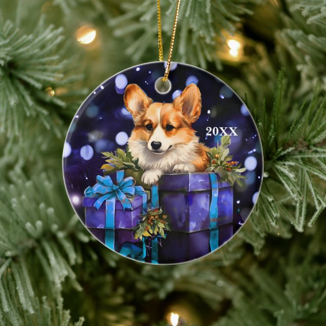 Welsh Pembroke Corgi Enfeites de natal (Árvore)