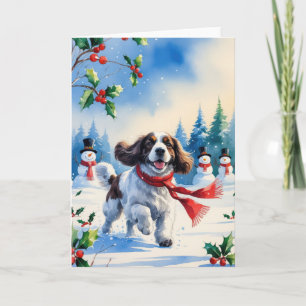 Welsh Springer Spaniel - Cartão de Saudação de Nat
