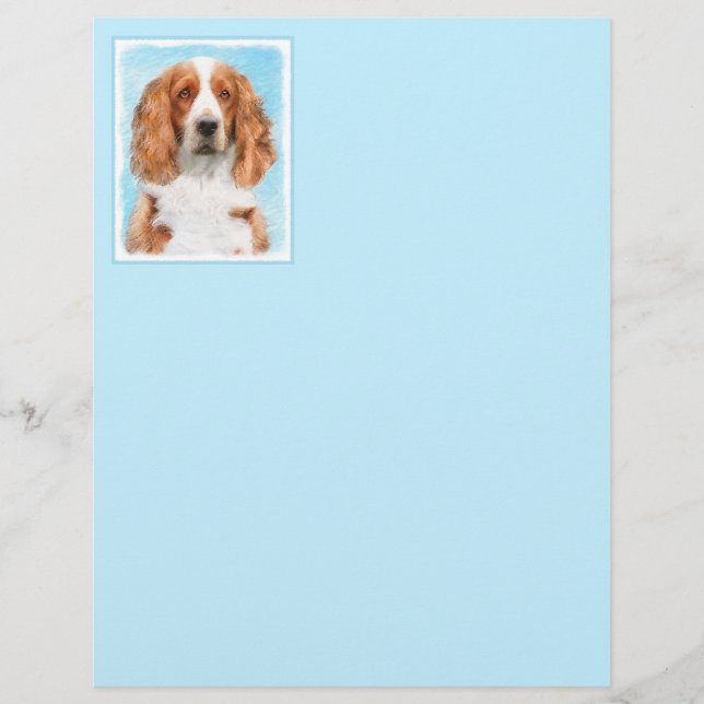 Welsh Springer Spaniel Painting - Arte Original De (Frente)