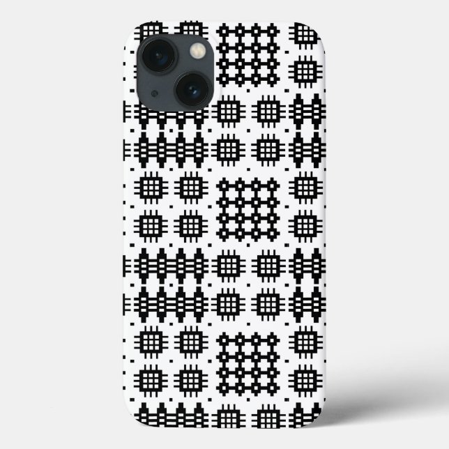 Welsh Tapeçaria Preta, iPhone Branco 6 Xtreme Case (Verso)