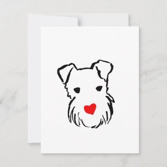 Welsh terrier card (Frente)