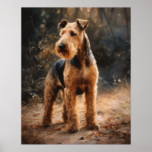 Welsh Terrier Dog Art Impressão