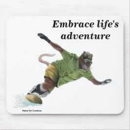 Wererat Snowboard Fantasy Art Mouse Pad