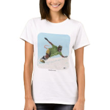 Wererat Snowboarder Sports Fantasy Art T-Shirts