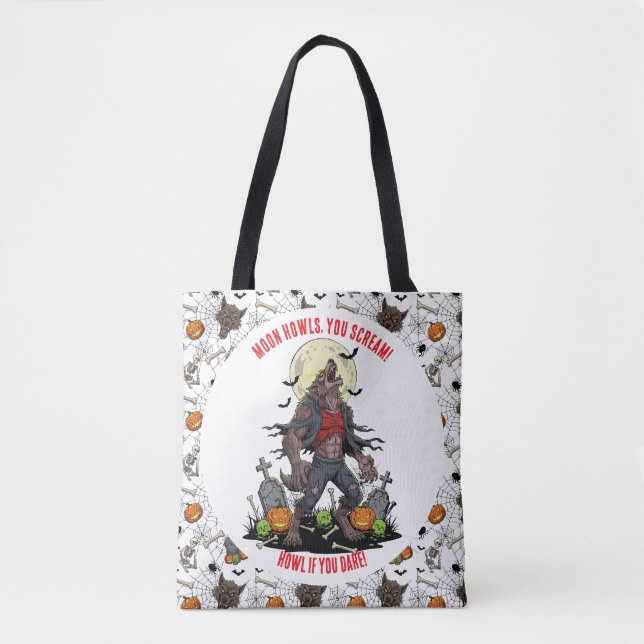 🐺 Werewolf Halloween Tote 🎃 💀 (Frente)