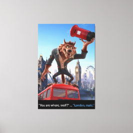 Werewolf in London funny canvas print