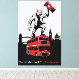 Werewolf in London stencil canvas print