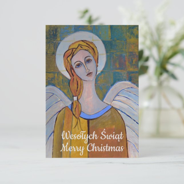 Wesołych Świąt Angel (Em pé/Frente)
