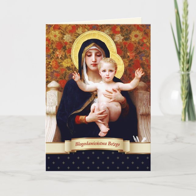 Wesolych Swiat. Cartões de Natal de Belas Artes em (Frente)