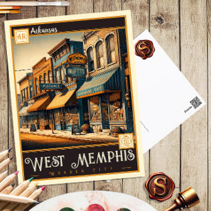 West Memphis Cartão postal Vintage