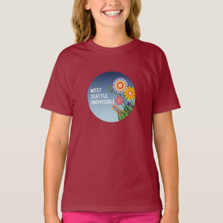 West Seattle Indivisible Kids Flower t-shirt