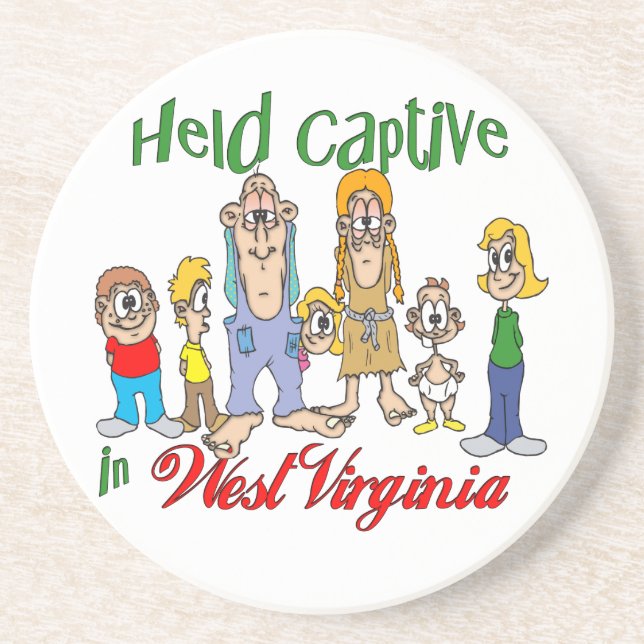 West Virginia Funny Trailer Park Porta copos Sands (Frente)