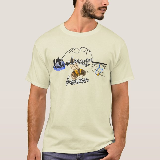 West Virginia Honey Bee T-Shirt (Frente)