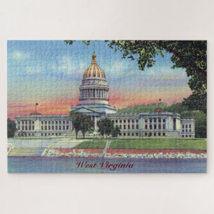 West Virginia State Capital Large Quebra-cabeça