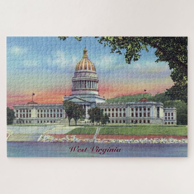 West Virginia State Capital Large Quebra-cabeça (Horizontal)