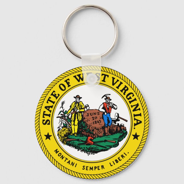 West Virginia State Seal Chaveiro (Front)