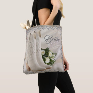 Western Cowgirl Wedde Bride Tote Bag