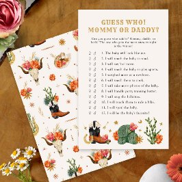 Western Guess Who Game