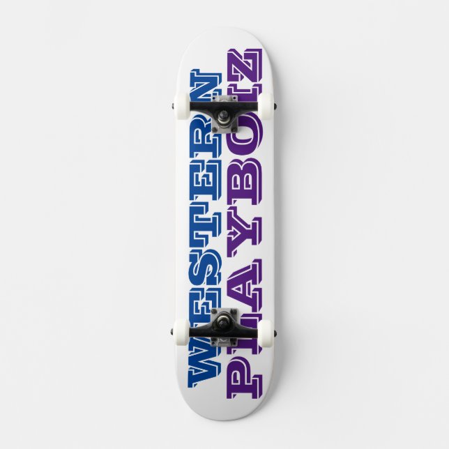 WESTERN PLAYBOIZ  Skateboard (Frente)
