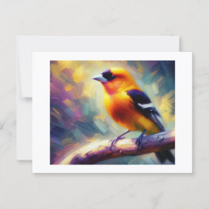 Western Tanager Bird, cartão postal