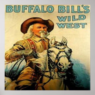 Western Vintage Buffalo Bill Art Impressão