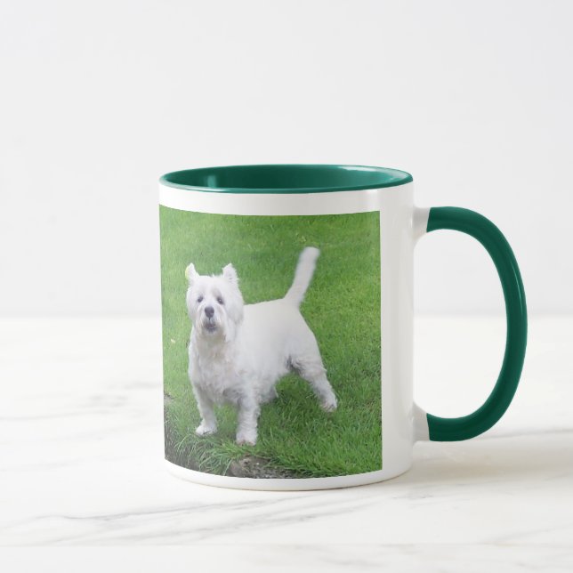 Westie  da caneca da campainha de 11 onças (Direita)