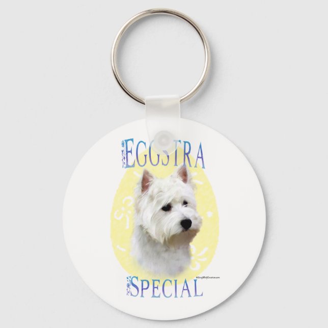 Westie Eggstra Special Chaveiro (Frente)