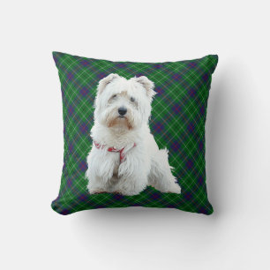 Westie em ALMOFADA Xadrez