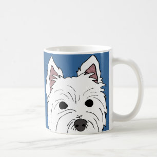 Westie enfrenta a caneca