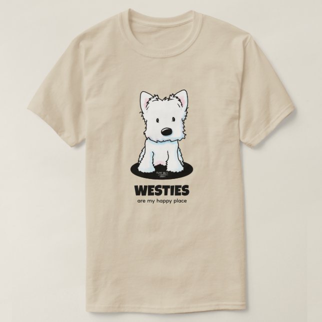 Westie KiniArt T-Shirt (Frente do Design)