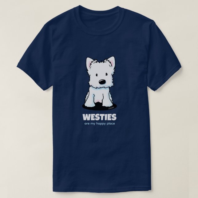 Westie KiniArt T-Shirt (Frente do Design)