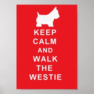 Westie mantem a calma e anda o poster do westie