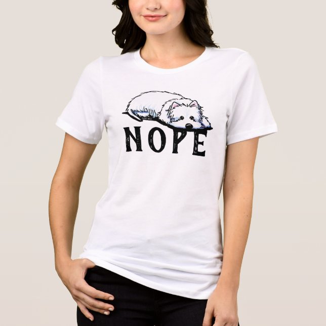 Westie NOPE KiniArt T-Shirt (Frente)