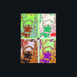 Westie Pop Art em Canvas estendida<br><div class="desc">Westie Pop Art em Canvas estendida</div>