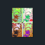 Westie Pop Art em Canvas estendida<br><div class="desc">Westie Pop Art em Canvas estendida</div>