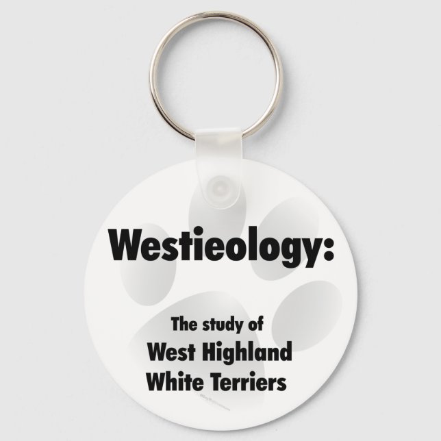 Westieology - Study of Westies Chaveiro (Frente)