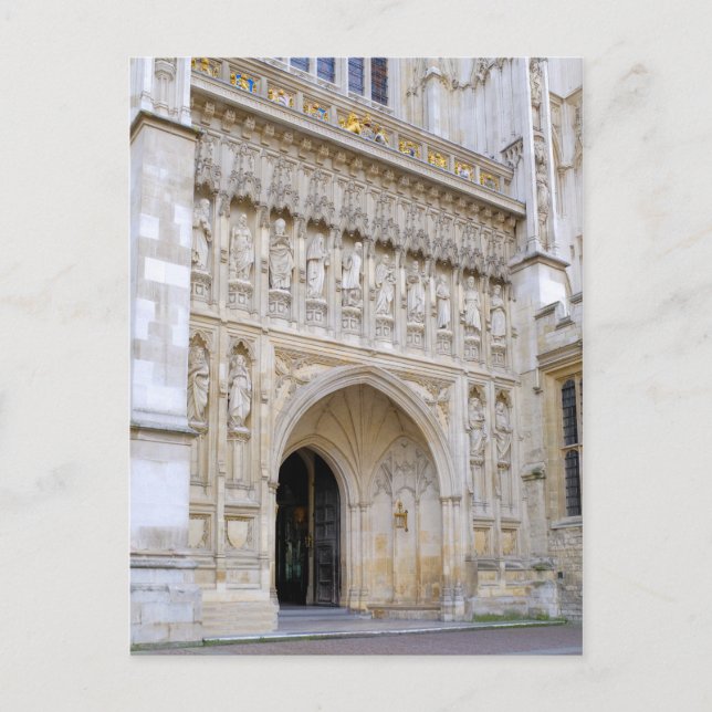 Westminster Abbey West Door, Londres - Cartão post (Frente)