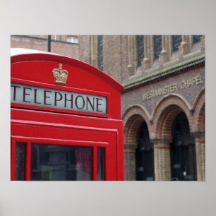Westminster Chapel - Poster da London Red Phone Bo